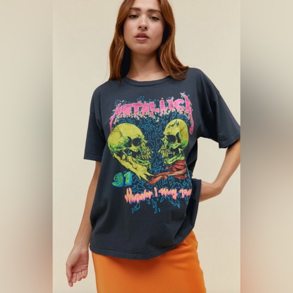 Daydreamer Tops - Daydreamer Metallica Tee, Sz LARGE NWOT